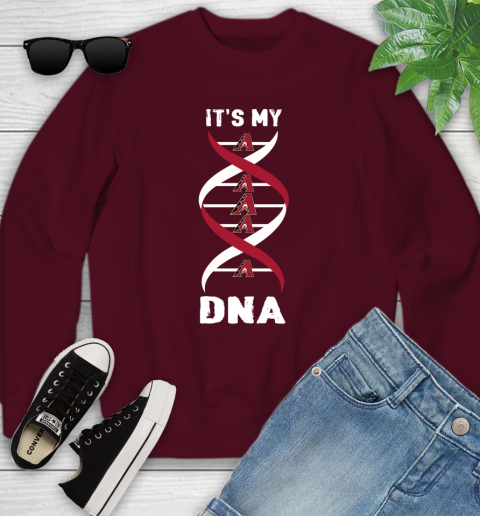 Arizona Diamondbacks MLB Baseball It's My DNA Sports Youth Sweatshirt 4