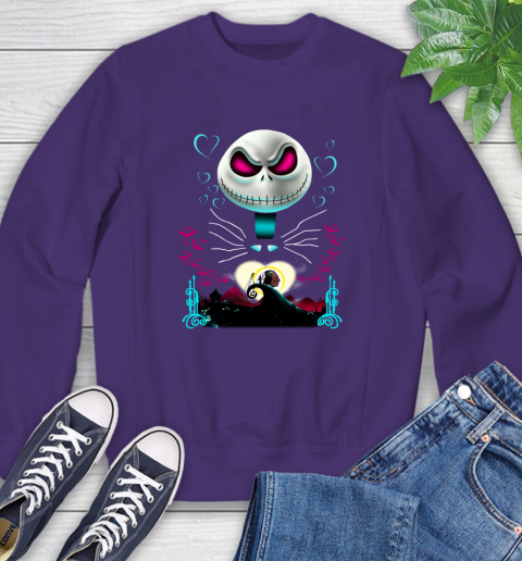 NFL Washington Redskins Jack Skellington Sally The Nightmare Before Christmas Football Sweatshirt 4