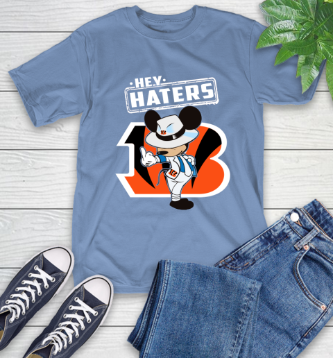 NFL Hey Haters Mickey Football Sports Cincinnati Bengals T-Shirt 12