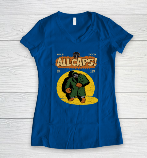 MF Doom Shirt  Madlib Doom Women's V-Neck T-Shirt 5