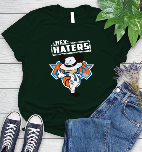 NBA Hey Haters Mickey Basketball Sports New York Knicks Women's T-Shirt 6