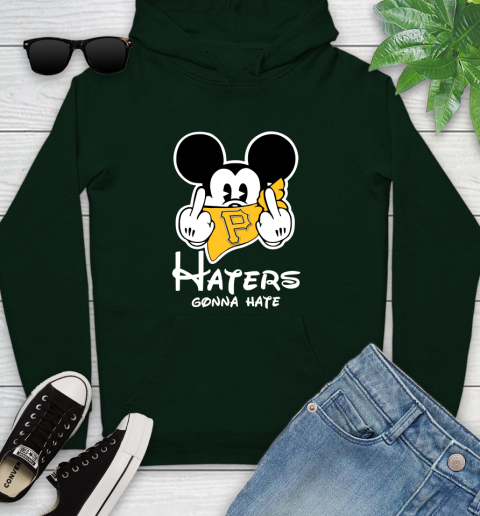 MLB Pittsburgh Pirates Haters Gonna Hate Mickey Mouse Disney Baseball T Shirt_000 Youth Hoodie 14