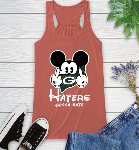 NFL Green Bay Packers Haters Gonna Hate Mickey Mouse Disney Football T Shirt_000 Racerback Tank 3