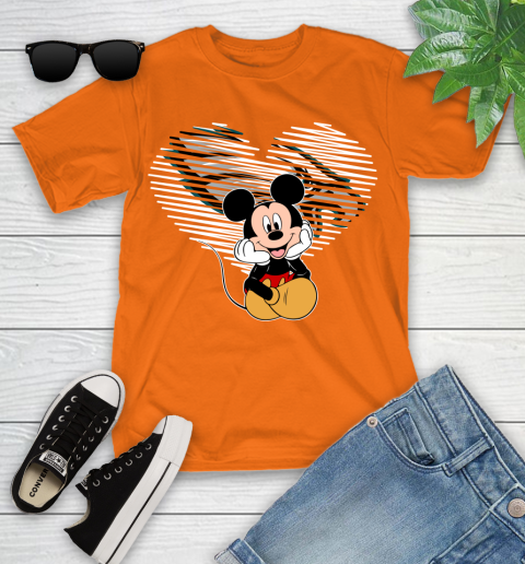 NFL Philadelphia Eagles The Heart Mickey Mouse Disney Football T Shirt_000 Youth T-Shirt 9