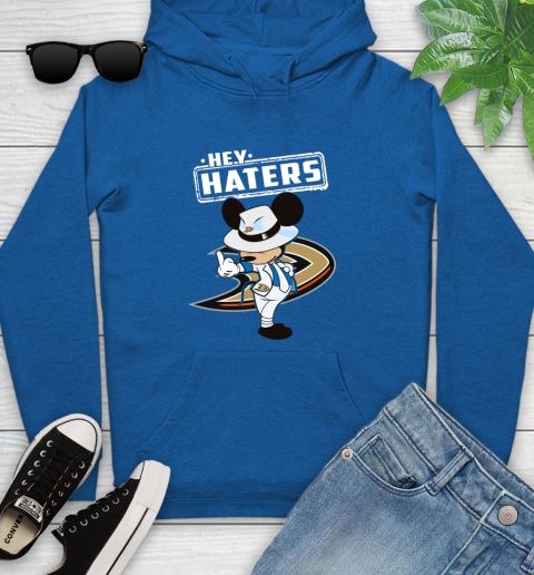 NHL Hey Haters Mickey Hockey Sports Anaheim Ducks Youth Hoodie 11