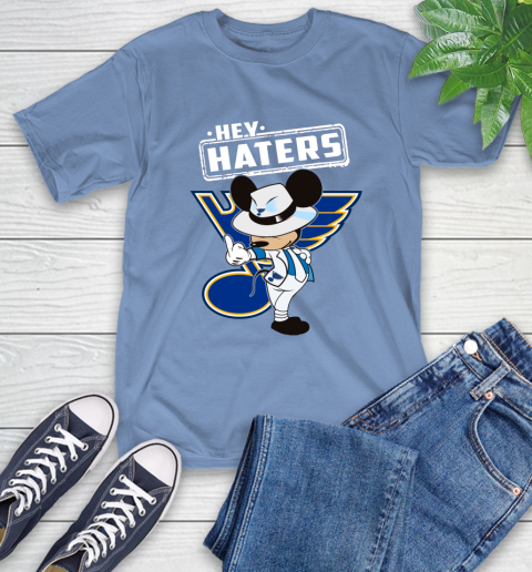 NHL Hey Haters Mickey Hockey Sports St.Louis Blues T-Shirt 12