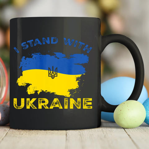 Ukraine Shirt Support Ukraine I Stand With Ukraine Ukrainian Flag Ceramic Mug 11oz