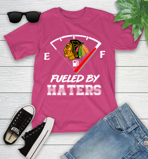 Chicago Blackhawks NHL Hockey Fueled By Haters Sports Youth T-Shirt 11