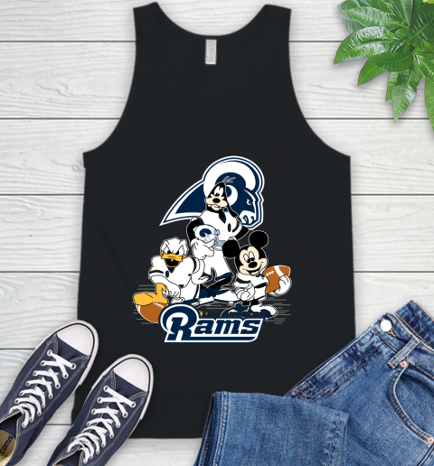 NFL Los Angeles Rams Mickey Mouse Donald Duck Goofy Football Shirt Tank Top
