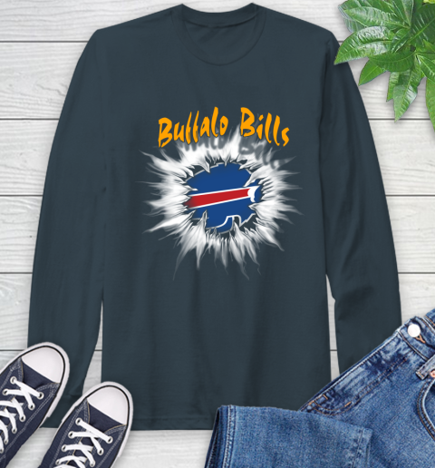Buffalo Bills NFL Football Adoring Fan Rip Sports Long Sleeve T-Shirt 9
