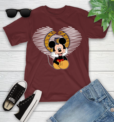 NBA Indiana Pacers The Heart Mickey Mouse Disney Basketball Youth T-Shirt 14