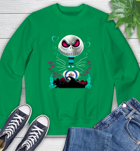 NHL Winnipeg Jets Jack Skellington Sally The Nightmare Before Christmas Hockey Sweatshirt 7