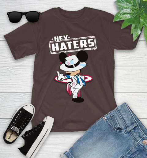 NBA Hey Haters Mickey Basketball Sports Houston Rockets Youth T-Shirt 7