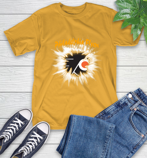 Philadelphia Flyers NHL Hockey Adoring Fan Rip Sports T-Shirt 2