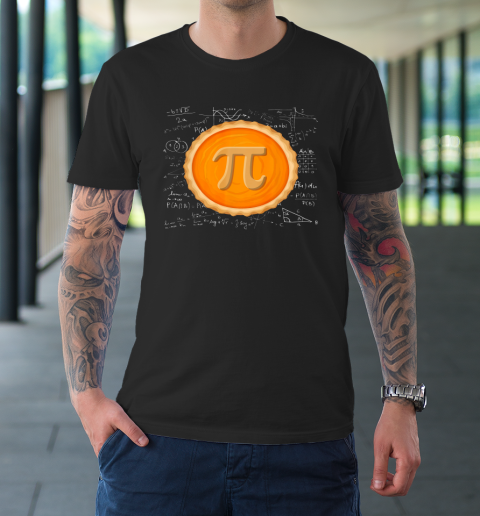 Pumpkin Pie Math Shirt Pi Day Funny Halloween Thanksgiving T-Shirt
