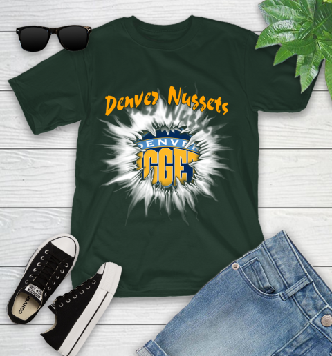 Denver Nuggets NBA Basketball Rip Sports Youth T-Shirt 6 Denver Nuggets NBA Basketball Rip Sports Youth T-Shirt - Image 6