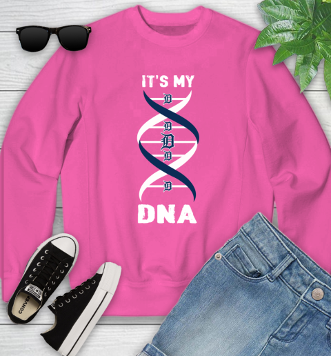 Detroit Tigers MLB Baseball It's My DNA Sports Youth Sweatshirt 6
