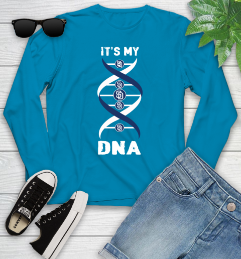 San Diego Padres MLB Baseball It's My DNA Sports Youth Long Sleeve 8