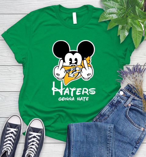 NHL New Jersey Devils Haters Gonna Hate Mickey Mouse Disney Hockey T Shirt Women's T-Shirt 9