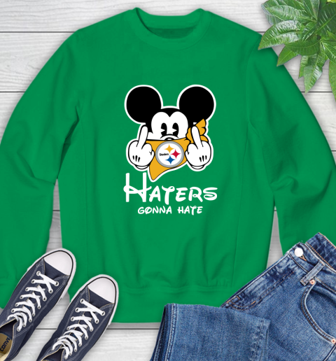 NFL Pittsburgh Steelers Haters Gonna Hate Mickey Mouse Disney Football T Shirt_000 Sweatshirt 7