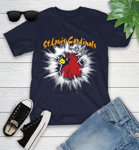 St.Louis Cardinals MLB Baseball Adoring Fan Rip Sports Youth T-Shirt 2