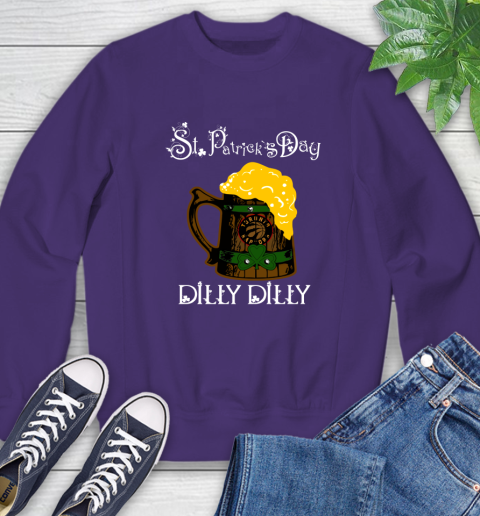 NBA Toronto Raptors St Patrick's Day Dilly Dilly Beer Basketball Sports Sweatshirt 4