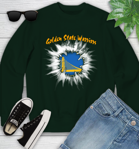 Golden State Warriors NBA Basketball Rip Sports Youth Sweatshirt 9