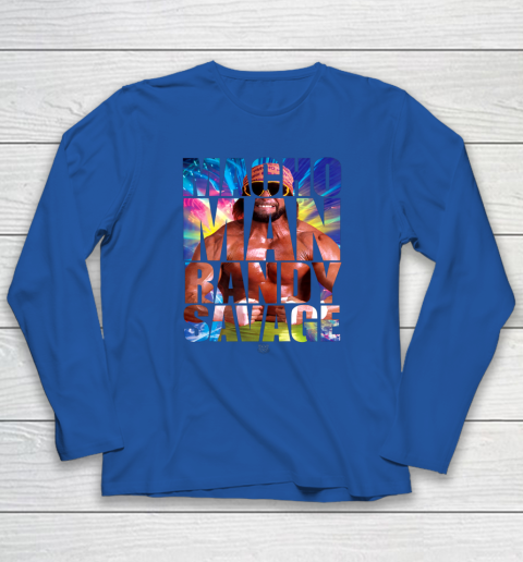 Randy Macho Man Savage WWE Disco Splash Long Sleeve T-Shirt 13