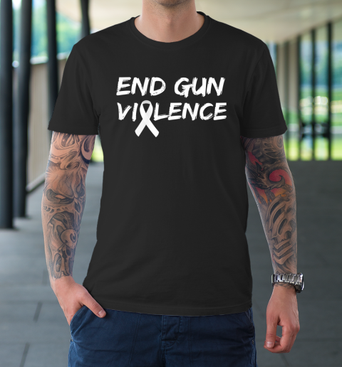 End Gun Violence Ribbon T-Shirt