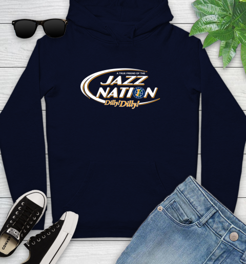 NBA A True Friend Of The Utah Jazz Dilly Dilly Basketball Sports Youth Hoodie 3