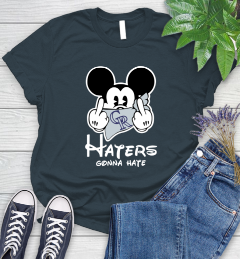 MLB Colorado Rockies Gonna Hate Mickey Mouse Disney Baseball T Shirt_000 Women's T-Shirt 11
