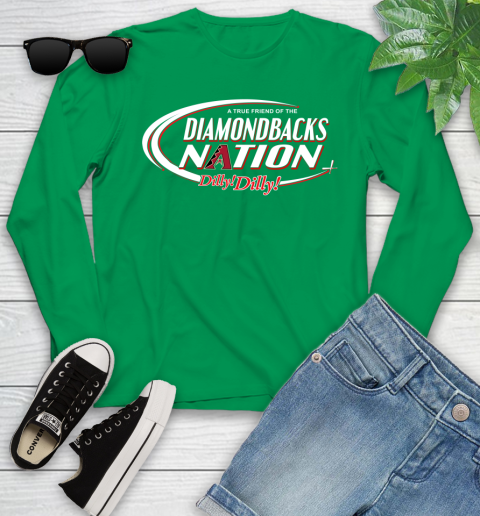 MLB A True Friend Of The Arizona Diamondbacks Dilly Dilly Baseball Sports Youth Long Sleeve 7