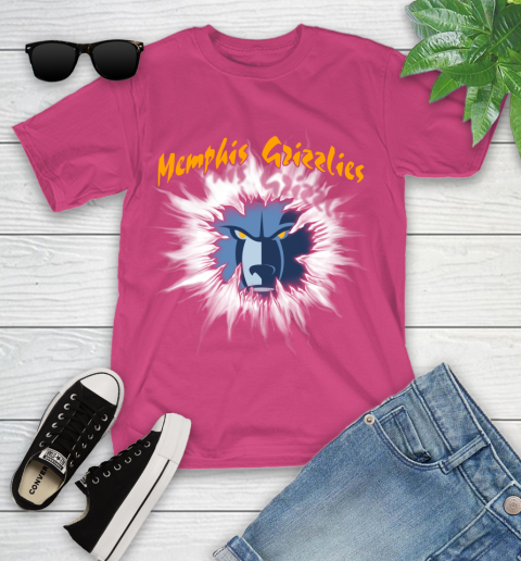 Memphis Grizzlies NBA Basketball Rip Sports Youth T-Shirt 11