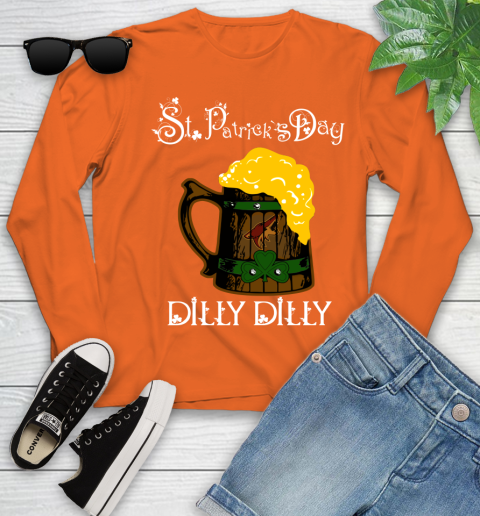 NHL Arizona Coyotes St Patrick's Day Dilly Dilly Beer Hockey Sports Youth Long Sleeve 3