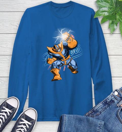 Los Angeles Dodgers MLB Baseball Thanos Avengers Infinity War Marvel Long Sleeve T-Shirt 10