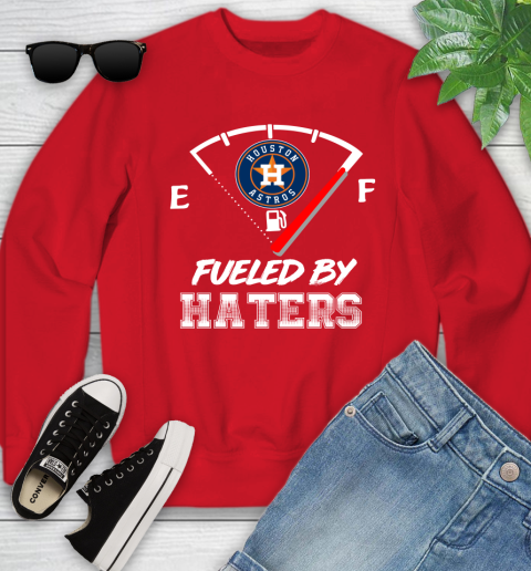 Houston Astros MLB Baseball Fueled By Haters Sports Youth Sweatshirt 8