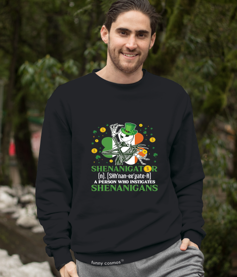Nightmare Before Christmas T Shirt, Jack Skellington T Shirt, Shenanigator Shenanigans Shirt, St Patrick's Day Gifts