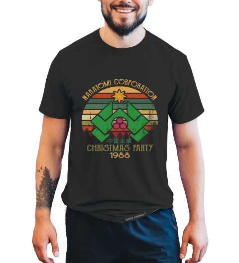 Die Hard Vintage T Shirt, Nakatomi Corporation T Shirt, Nakatomi Corporation Christmas Party 1988 Tshirt, Christmas Gifts