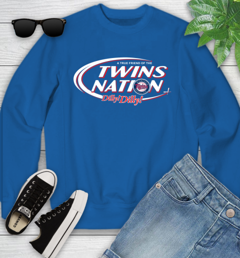 MLB A True Friend Of The Minnesota Twins Dilly Dilly Baseball Sports Youth Sweatshirt 7