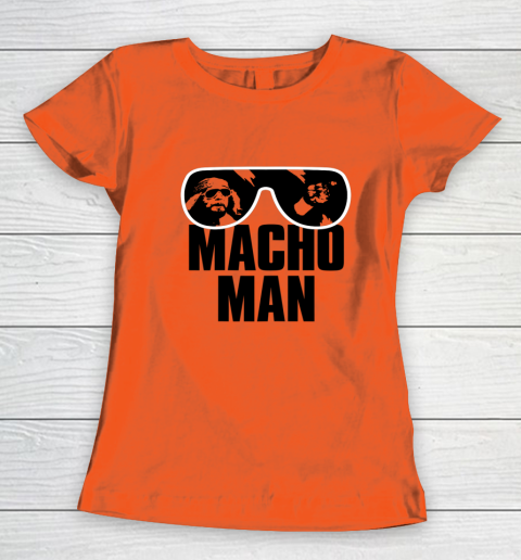 Macho Man Shirt Savage Sunglasses Graphic Women's T-Shirt 10