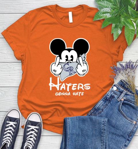 MLB Colorado Rockies Gonna Hate Mickey Mouse Disney Baseball T Shirt_000 Women's T-Shirt 3