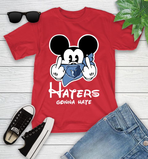 NBA Memphis Grizzlies Haters Gonna Hate Mickey Mouse Disney Basketball T Shirt Youth T-Shirt 13