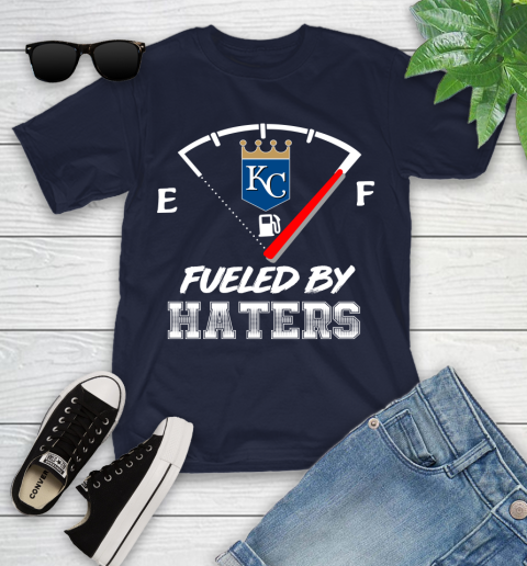 Kansas City Royals MLB Baseball Fueled By Haters Sports Youth T-Shirt 2