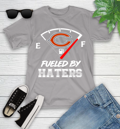 Chicago Bears NFL Football Fueled By Haters Sports Youth T-Shirt 4