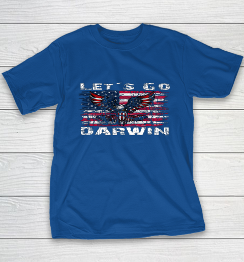 Let's go Darwin America Flag Eagle Youth T-Shirt 15