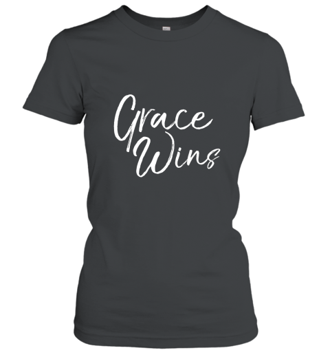 Grace Wins Shirt Vintage Inspirational Christian T Shirt Women T-Shirt