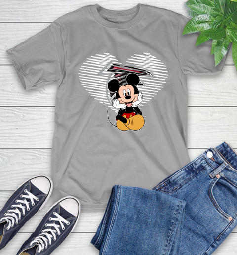 NFL Atlanta Falcons The Heart Mickey Mouse Disney Football T Shirt_000 T-Shirt 6