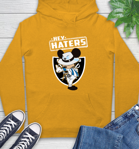 NFL Hey Haters Mickey Football Sports Oakland Raiders Hoodie 2