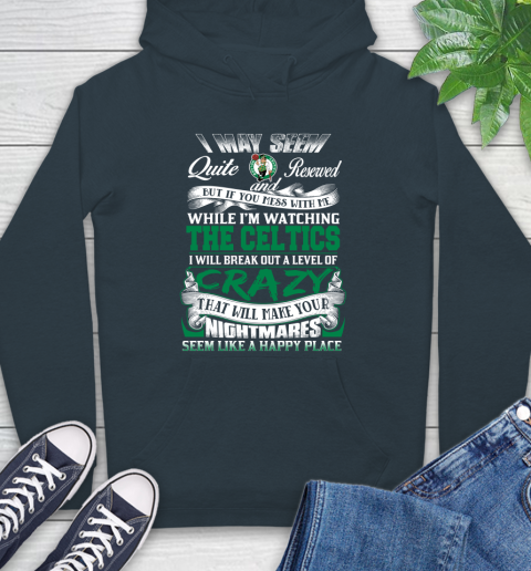 Boston Celtics NBA Basketball Don't Mess With Me While I'm Watching My Team Hoodie 7