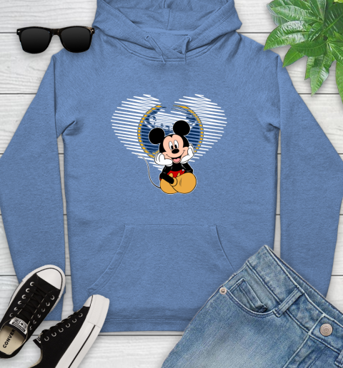 NHL Buffalo Sabres The Heart Mickey Mouse Disney Hockey Youth Hoodie 13